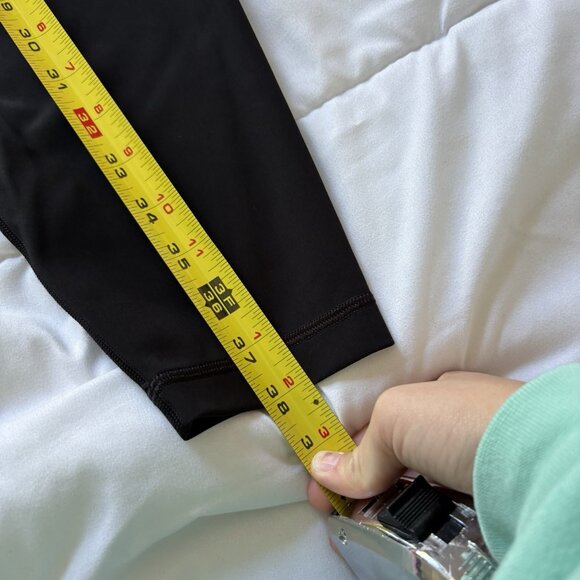 Lululemon Womens Leggings Black Yoga Zipper Back Ankle Workout Gym‎ Training - Picture 4 of 7